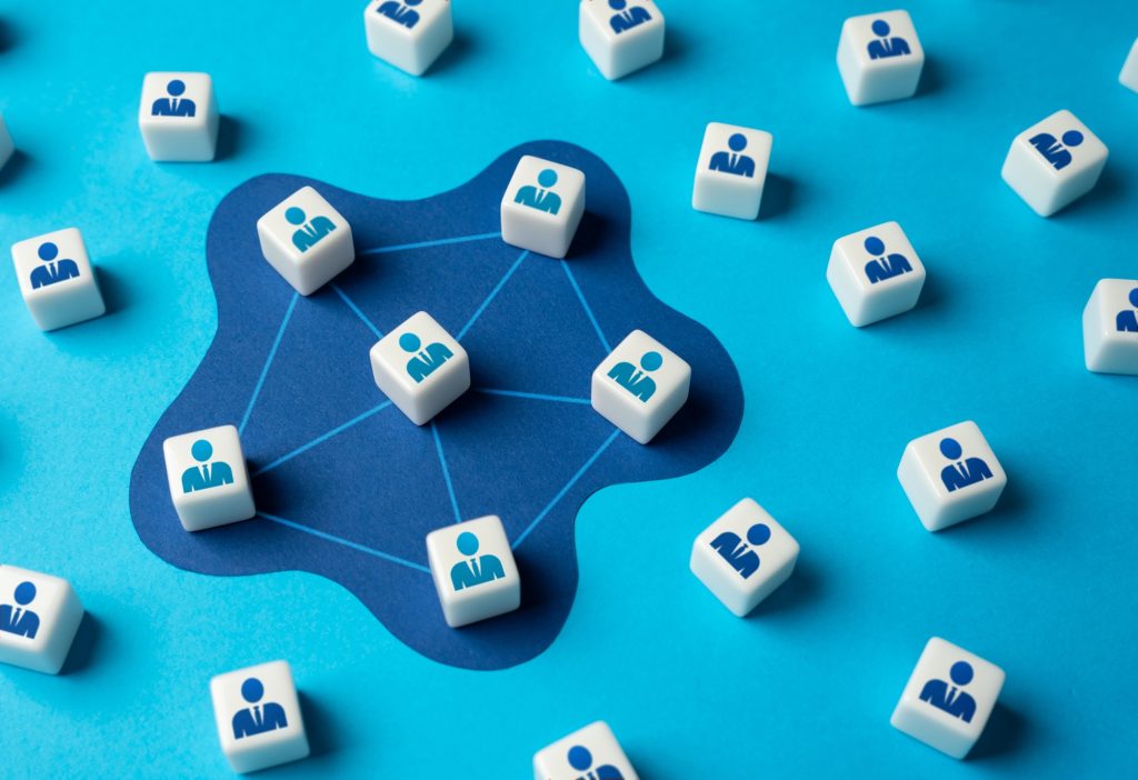 Making a team and corporate network.